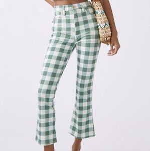 Wrangler Green and White Flare Jeans